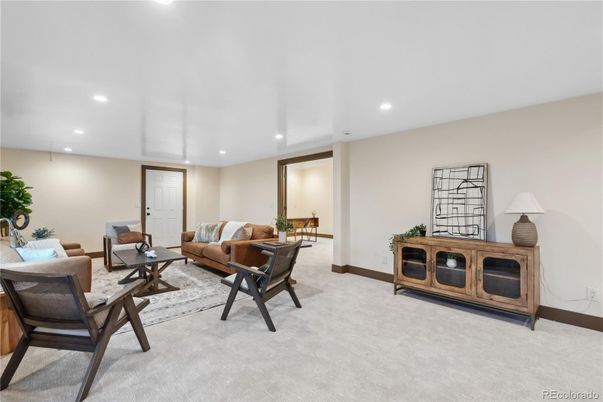 Interior, Living room, Recessed Lighting
