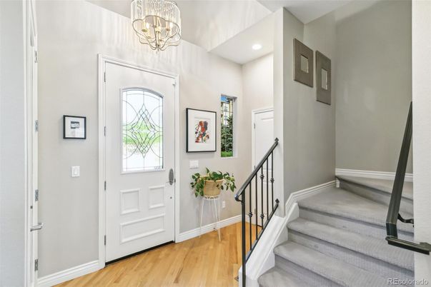 Chandelier, Interior, Recessed Lighting, Wood Texture Flooring