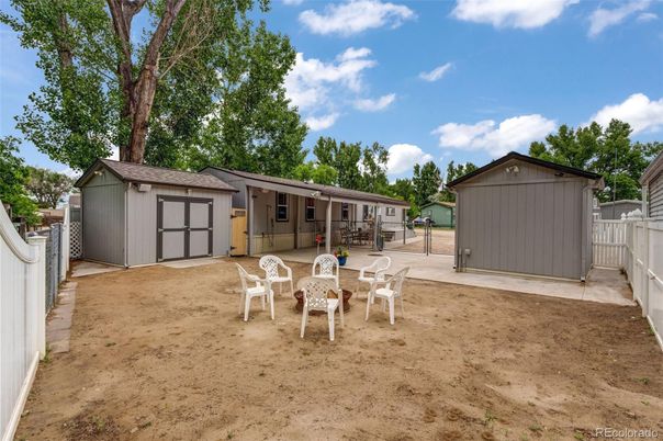Backyard, Detached Garage, Exterior