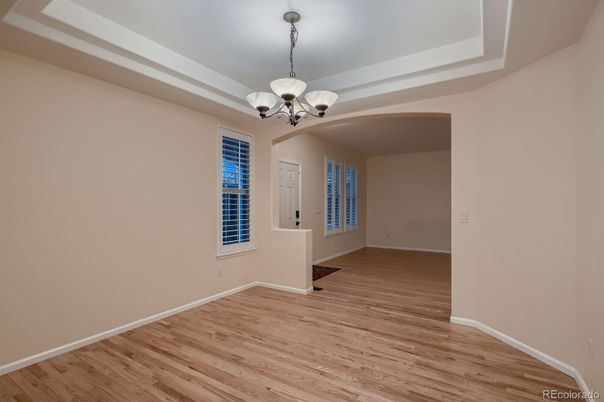 Chandelier, Empty room, Interior, Wood Texture Flooring