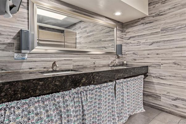Bathroom, Interior, Recessed Lighting, Wooden Walls