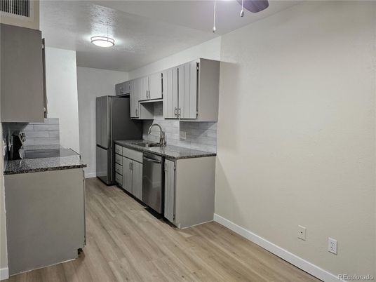Interior, Kitchen, Wood Texture Flooring
