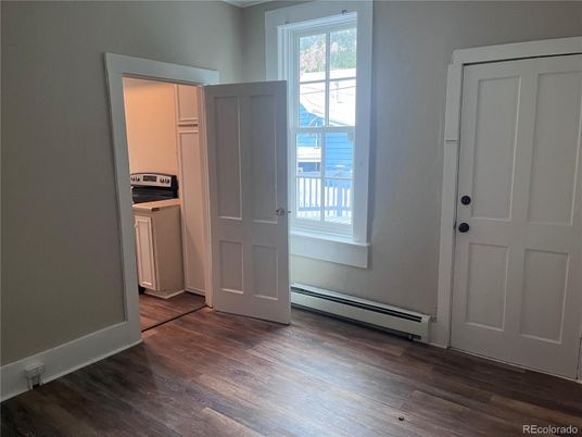 Interior, Kitchen, Washer, Wood Texture Flooring