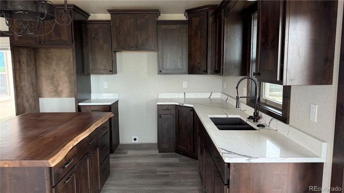 Interior, Kitchen, Wood Texture Flooring