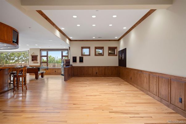 Game Room, Interior, Recessed Lighting, Wood Texture Flooring