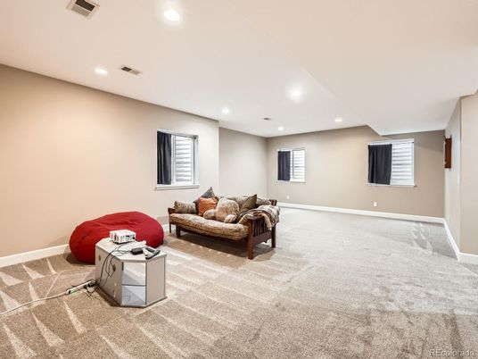Interior, Living room, Recessed Lighting