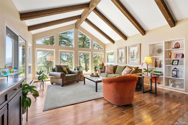 Interior, Living room, Wooden Beams, Wood Texture Flooring