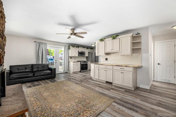 Interior, Kitchen, Wood Texture Flooring