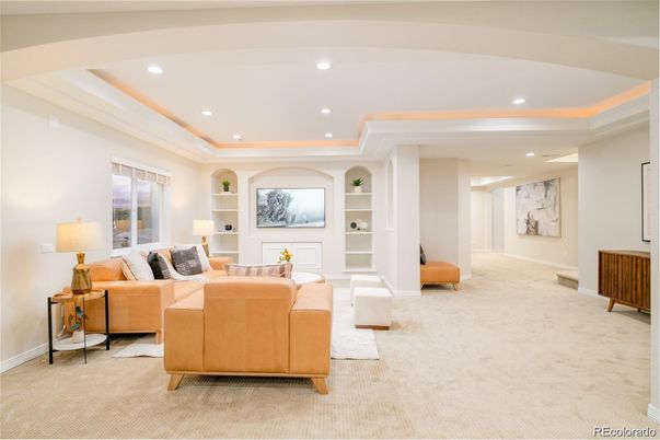 Interior, Living room, Recessed Lighting