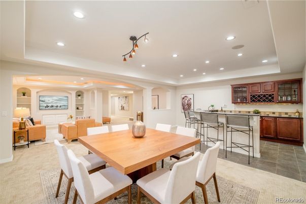 Dining room, Interior, Living room, Recessed Lighting