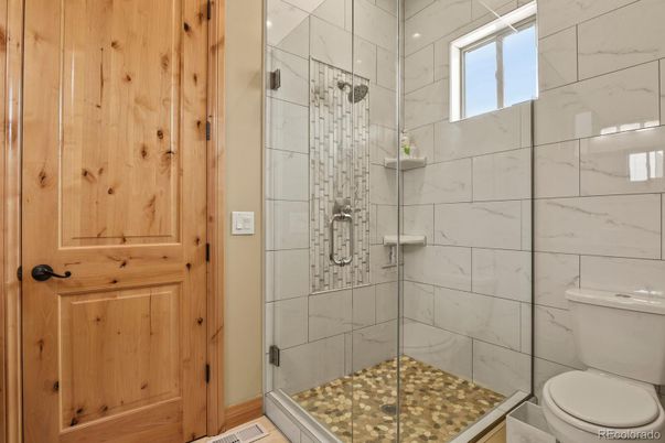 Bathroom, Glass Shower, Interior, Marble Walls