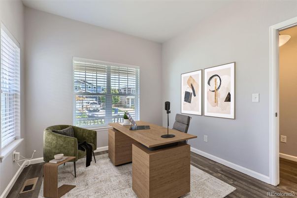 Home Office, Interior, Wood Texture Flooring