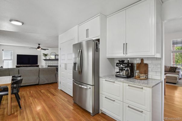 Interior, Kitchen, Living room, Wood Texture Flooring