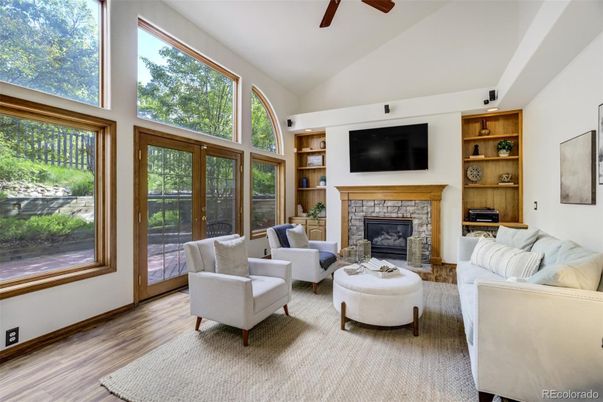 Fireplace, Interior, Living room, Wood Texture Flooring