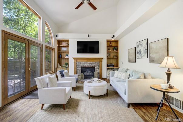 Fireplace, Interior, Living room, Wood Texture Flooring