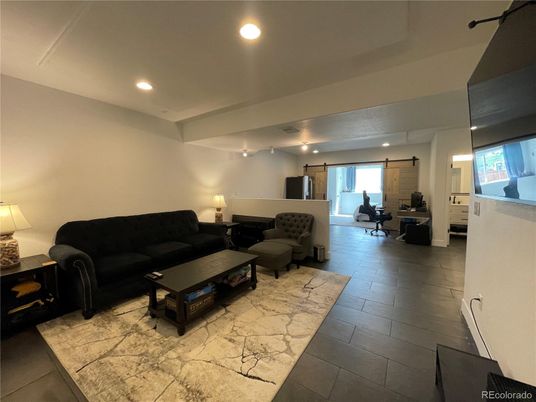 Interior, Living room, Recessed Lighting