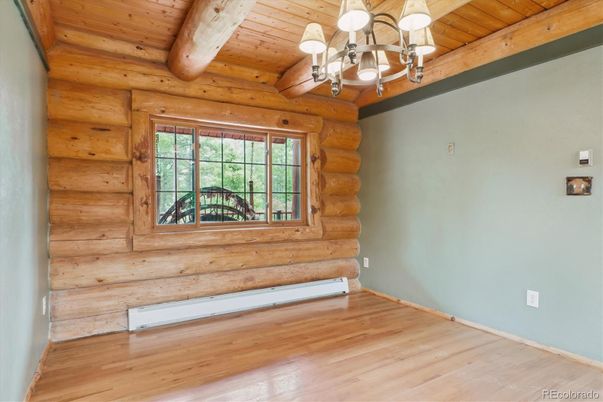 Chandelier, Empty room, Interior, Wooden Beams, Wooden Ceilings, Wood Texture Flooring, Wooden Walls