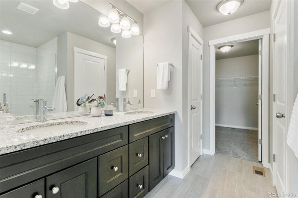 Bathroom, Dual Sink Vanities, Interior, Walk-in Closets