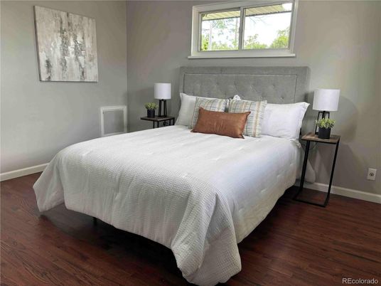Bedroom, Interior, Wood Texture Flooring