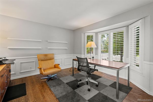 Home Office, Interior, Wood Texture Flooring