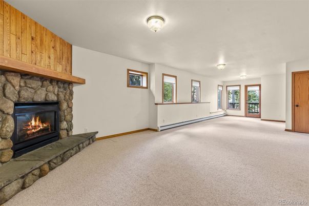 Empty room, Fireplace, Interior