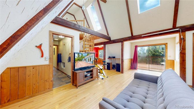 Interior, Pendant Lights, Wooden Beams, Wood Texture Flooring