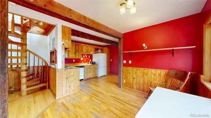 Interior, Kitchen, Wood Texture Flooring