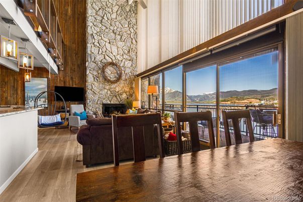 Fireplace, Interior, Living room, Stone Walls, Wood Texture Flooring, Wooden Walls