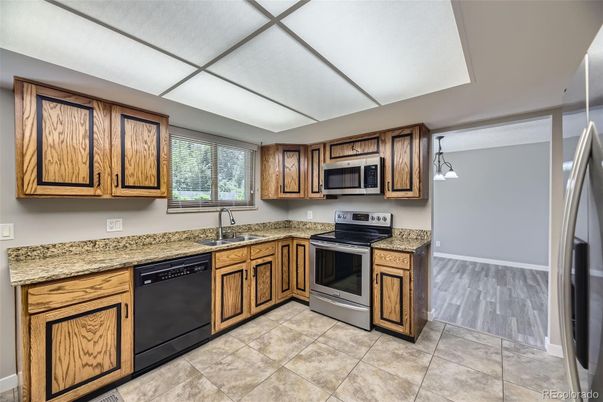 Interior, Kitchen, Wood Texture Flooring