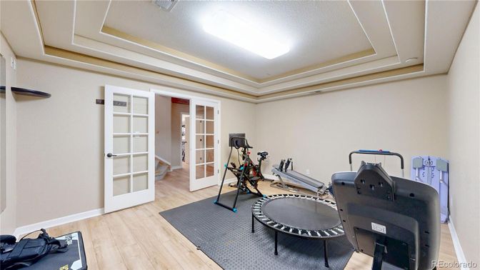 Fitness Equipment, Interior, Wood Texture Flooring