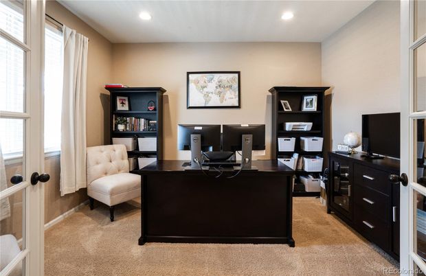 Home Office, Interior, Recessed Lighting