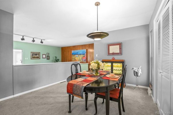 Dining room, Interior, Pendant Lights, Wooden Walls