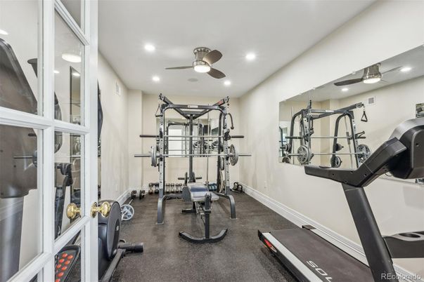 Fitness Equipment, Interior, Recessed Lighting