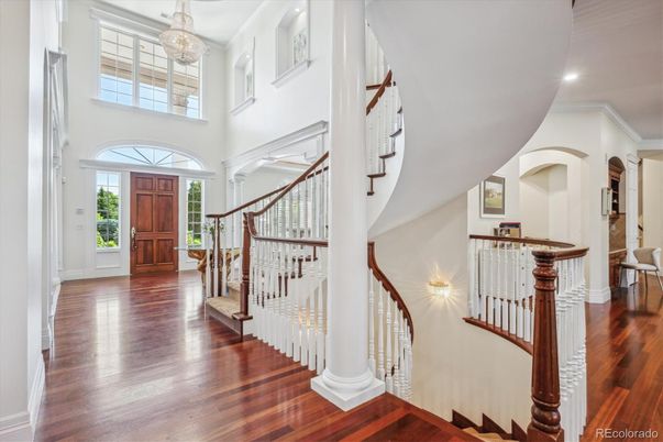 Chandelier, Interior, Recessed Lighting, Wood Texture Flooring