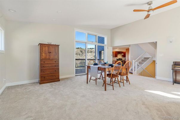Dining room, Interior, Kitchen, Recessed Lighting