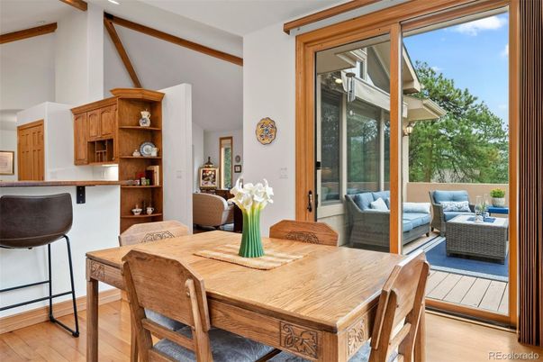 Dining room, Interior, Wooden Beams, Wood Texture Flooring