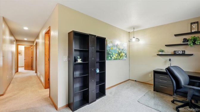 Home Office, Interior, Pendant Lights, Recessed Lighting