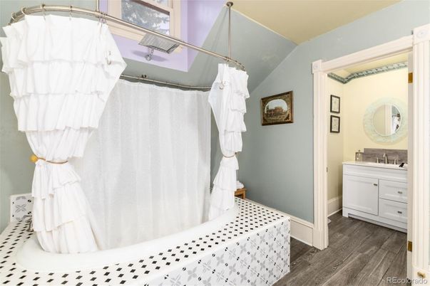 Bathroom, Interior, Wood Texture Flooring