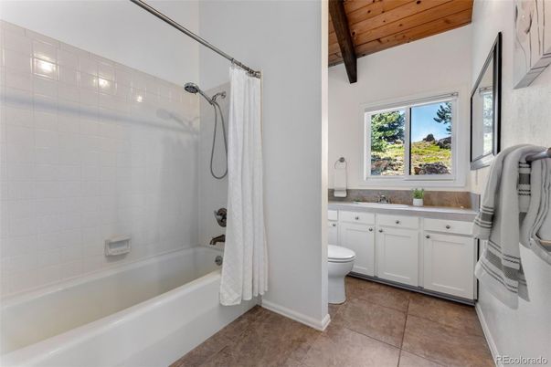 Bathroom, Interior, Wooden Beams, Wooden Ceilings