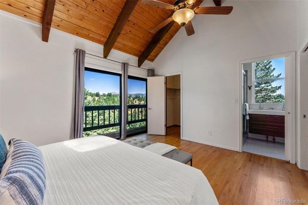 Bedroom, Interior, Wooden Beams, Wooden Ceilings, Wood Texture Flooring