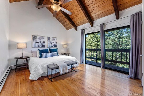 Bedroom, Interior, Wooden Beams, Wooden Ceilings, Wood Texture Flooring