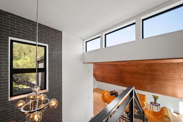 Interior, Pendant Lights, Stone Walls, Wood Texture Flooring