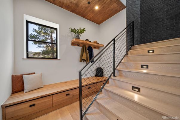 Interior, Recessed Lighting, Wooden Ceilings, Wood Texture Flooring