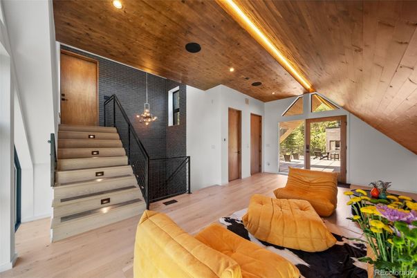 Interior, Recessed Lighting, Wooden Ceilings, Wood Texture Flooring