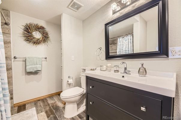 Bathroom, Interior, Wood Texture Flooring
