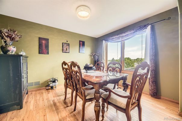 Dining room, Interior, Wood Texture Flooring