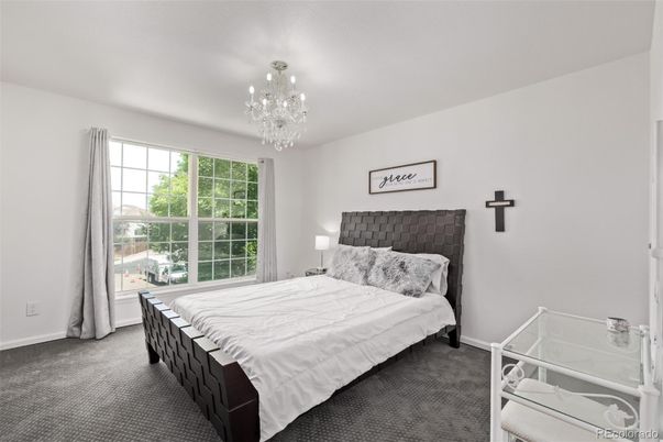 Bedroom, Chandelier, Interior