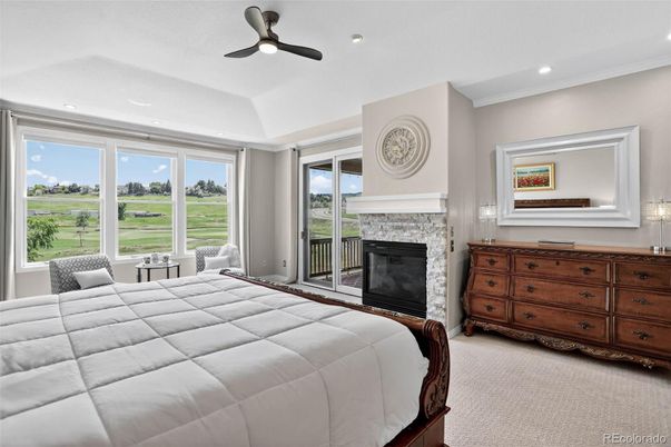 Bedroom, Fireplace, Interior, Recessed Lighting