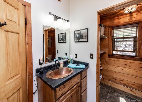 Bathroom, Interior, Wooden Walls