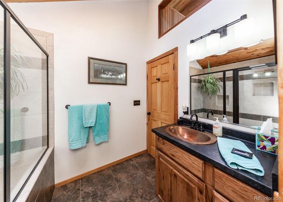 Bathroom, Dual Sink Vanities, Glass Shower, Interior